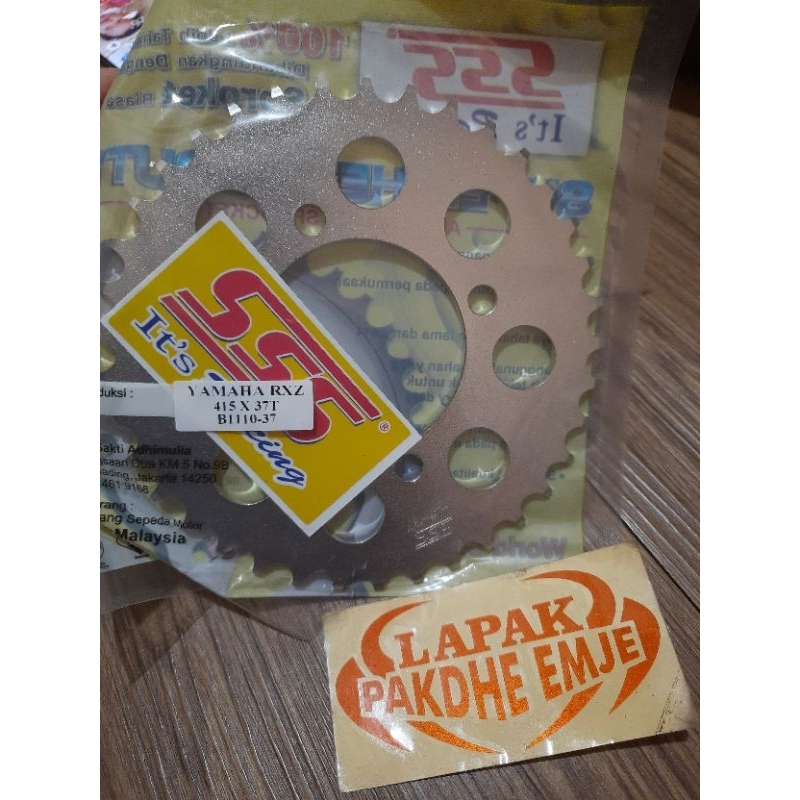 GEAR BELAKANG SSS 415 37 JUPITER Z RXZ RX KING JUPITER MX NJMX FIZR 415 TIPIS SSS ORIGINAL GER GIR