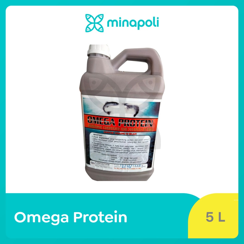 Feed Suplement Udang dan Ikan Omega Protein Kemasan 5 Liter