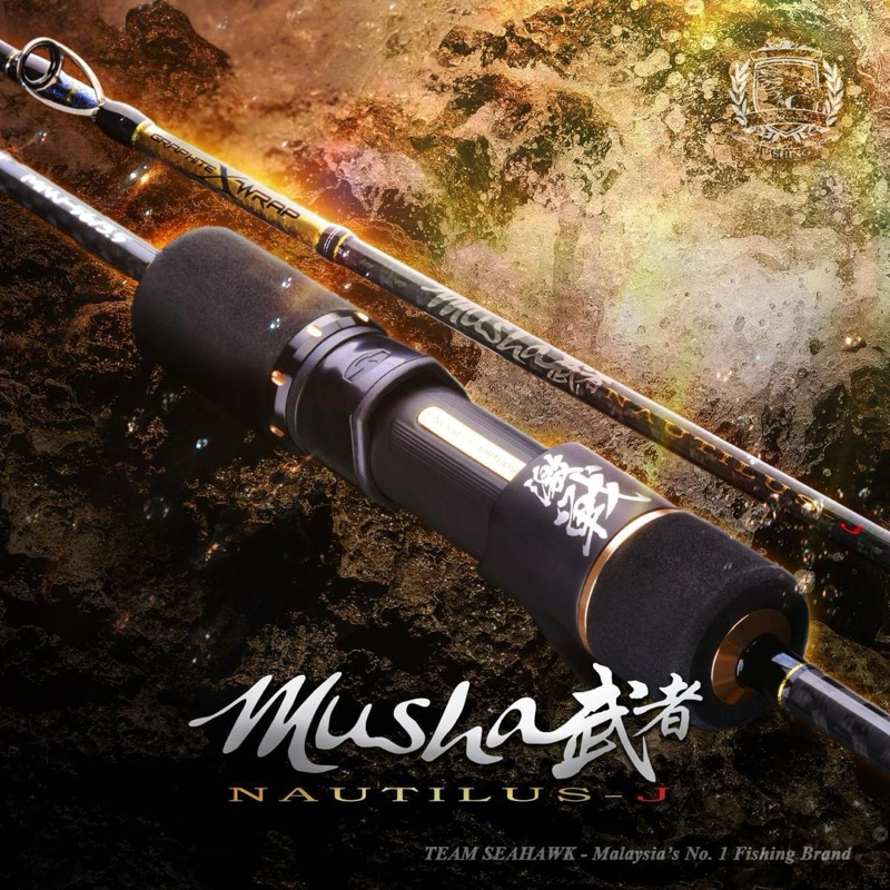 JORAN SEAHAWK MUSHA NAUTILUS OVERHEAD SLOW JIGGING ONE PIECE FREE TOPI SEAHAWK