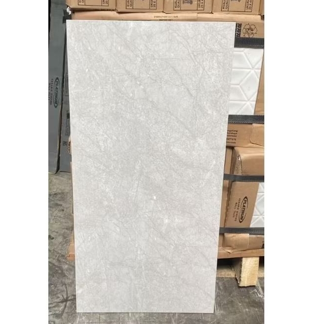 Keramik Dinding Kamar Mandi 30x60 Glossy Abu Motif Platinum Tigris Grey KwA