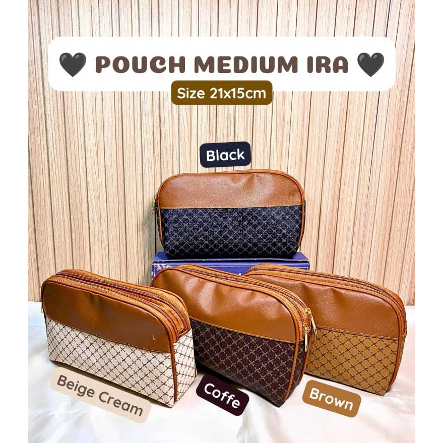Grosir Tas Wanita Pouch Medium Ira - Pouch Cantik Kekinian - Tas Wanita Premium - Tas Branded Murah