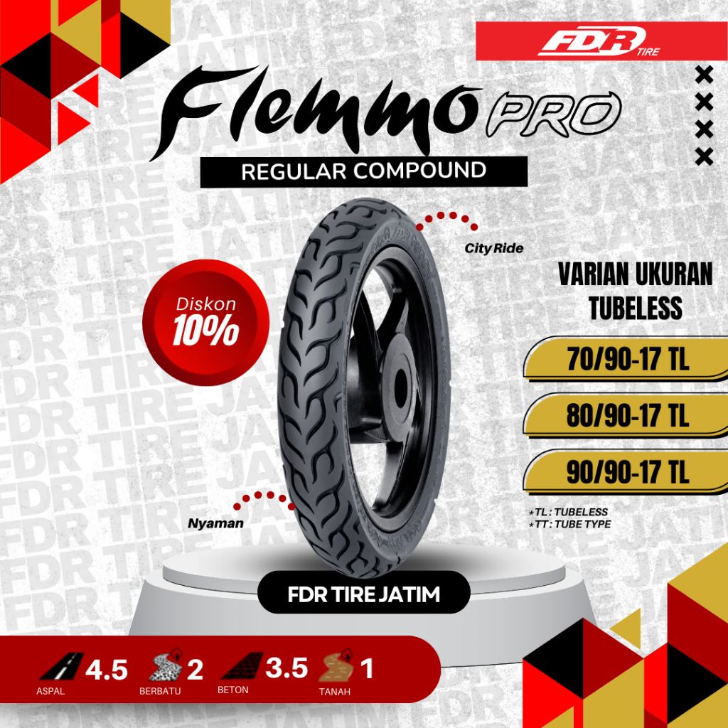 FDR TL FLEMMO PRO  Ban Motor RING 17 - Tubeless