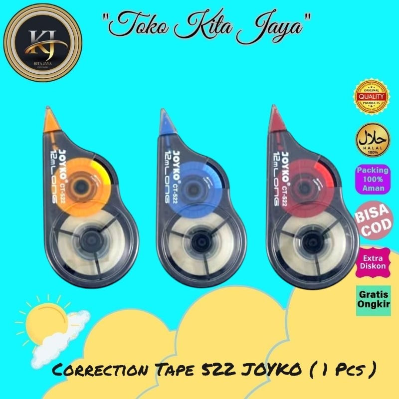 

Correction Tape 522 JOYKO ( 1 Pcs )