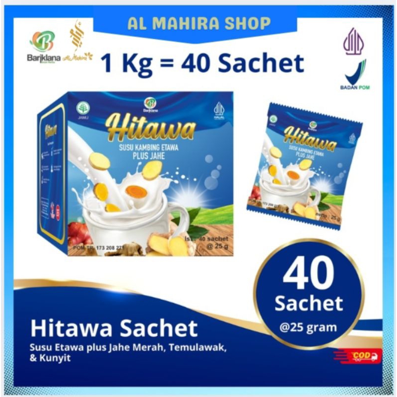 

HITAWA SASET SUSU KAMBING ETAWA+ JAHE (1KG)/AGEN*RESMI Baik untuk tulang dan sendi.