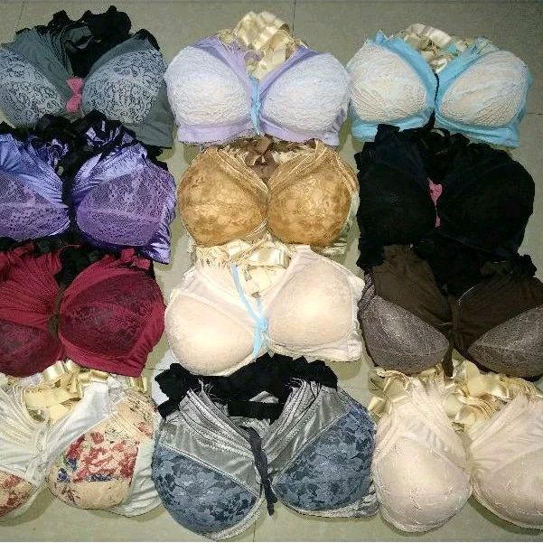 Bra Wanita 1 Lusin Bra Busa Tipis Bra Tanpa Kawat Bra Brokat Renda