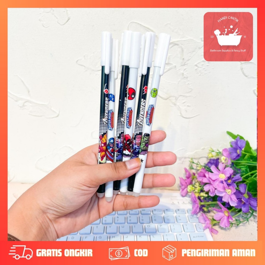 

PULPEN ODEMEI MOTIF AVENGER PGK-1679 BISA DIHAPUS ERASEABLE LUCU IMUT KADO UNIK SOUVERNIR COD