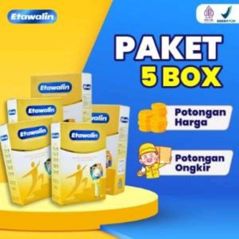 

NEW PAKET 5 BOX SUSU ETAWALIN - Paket Sembuh Susu Sendi Atasi Radang Sendi Nyeri Tulang Cegah