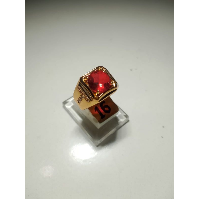 Batu cincin permata Bangkok Merah Siam berkualitas natural