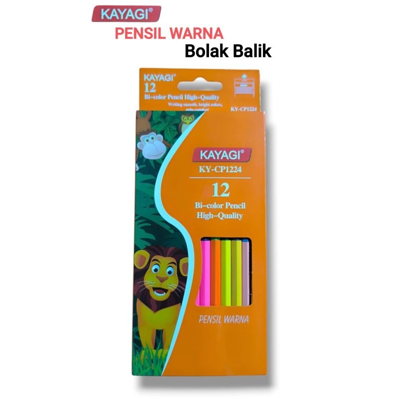 

PENSIL WARNA KAYAGI TWIN KY-CP1224 (24WARNA 12PENSIL)