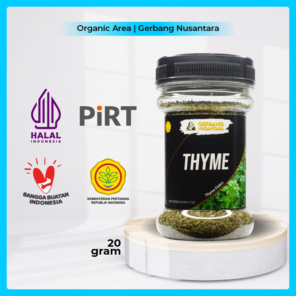 

Gerbang Nusantara - Daun Thyme Flakes Bumbu Masak Dapur Rempah 20gr