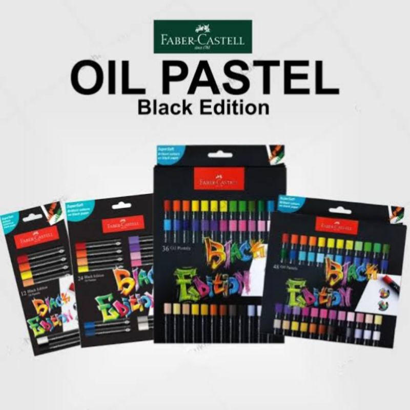 

Faber-Castell Oil Pastels 12 24 36 48 Warna Crayon Black Edition