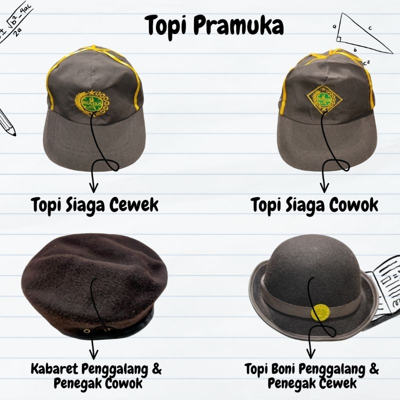 Topi Pramuka & Pin Topi