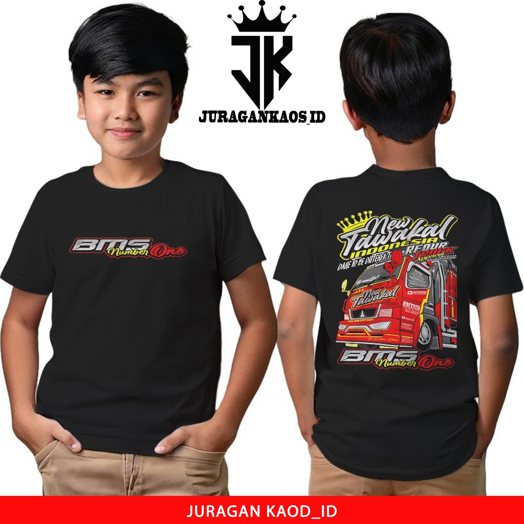 JuraganKaos Anak Motif Truk New Tawakal- Kaos Anak Usia 1 Tahun Sampai 12 Tahun - Kaos Trukmania Ind