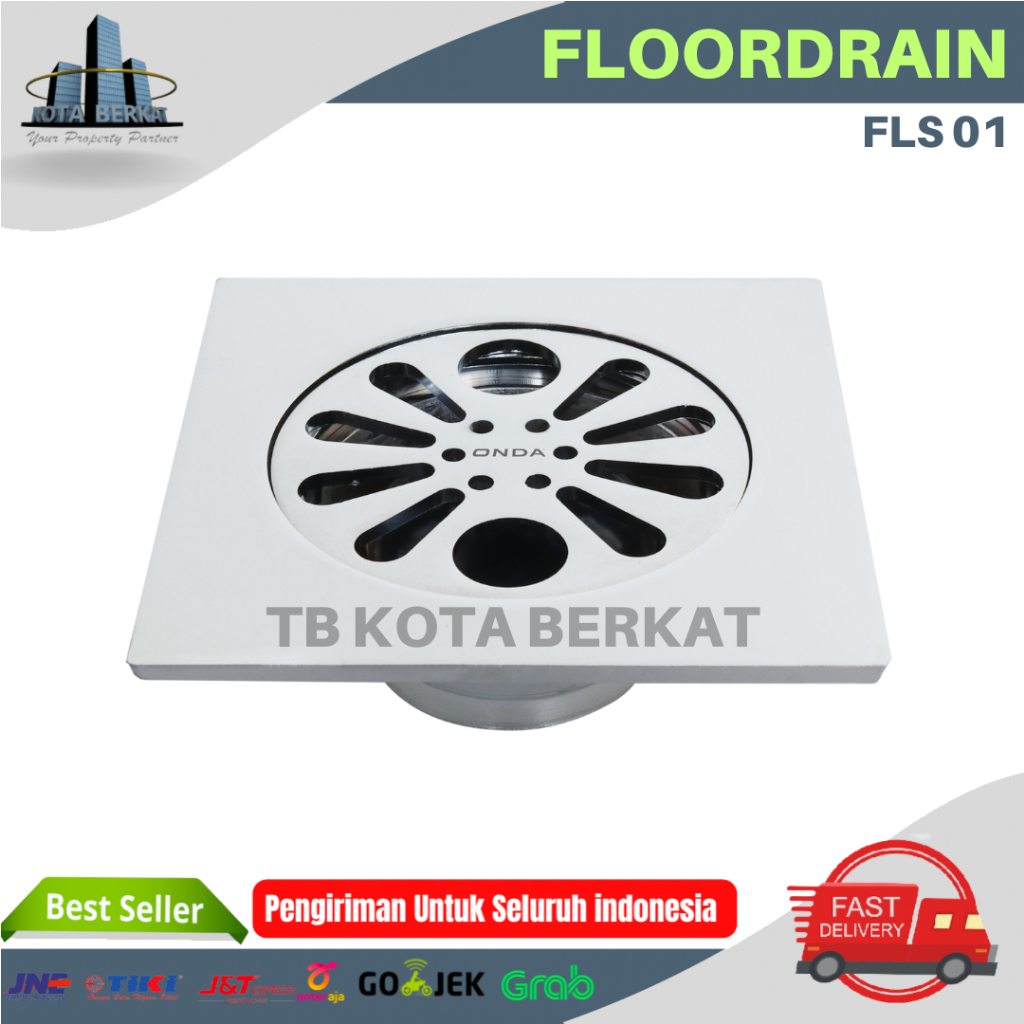 FLOOR DRAIN ONDA / DRAINER / SARINGAN GOT / PENUTUP KAMAR MANDI ONDA