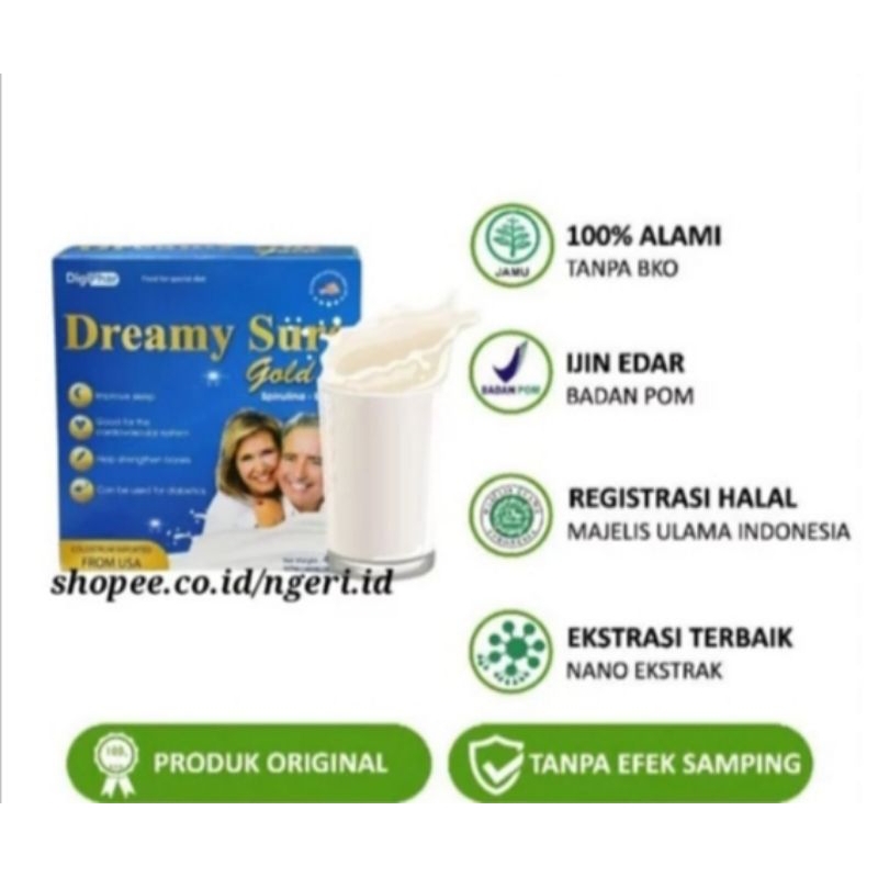 

READY DREAMY SURE GOLD , 16 SACHET , SUSU KESEHATAN PRIA DAN WANITA IMPORT