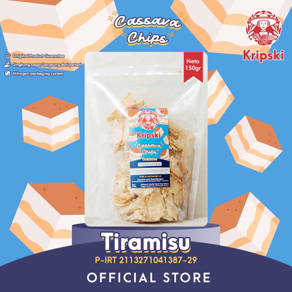 

Kripski Tiramisu 150 gram "Keripik Singkong