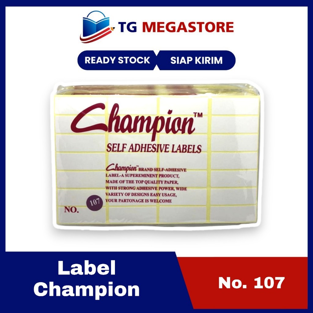 

Label Harga Champion No.107 - 18 x 50mm