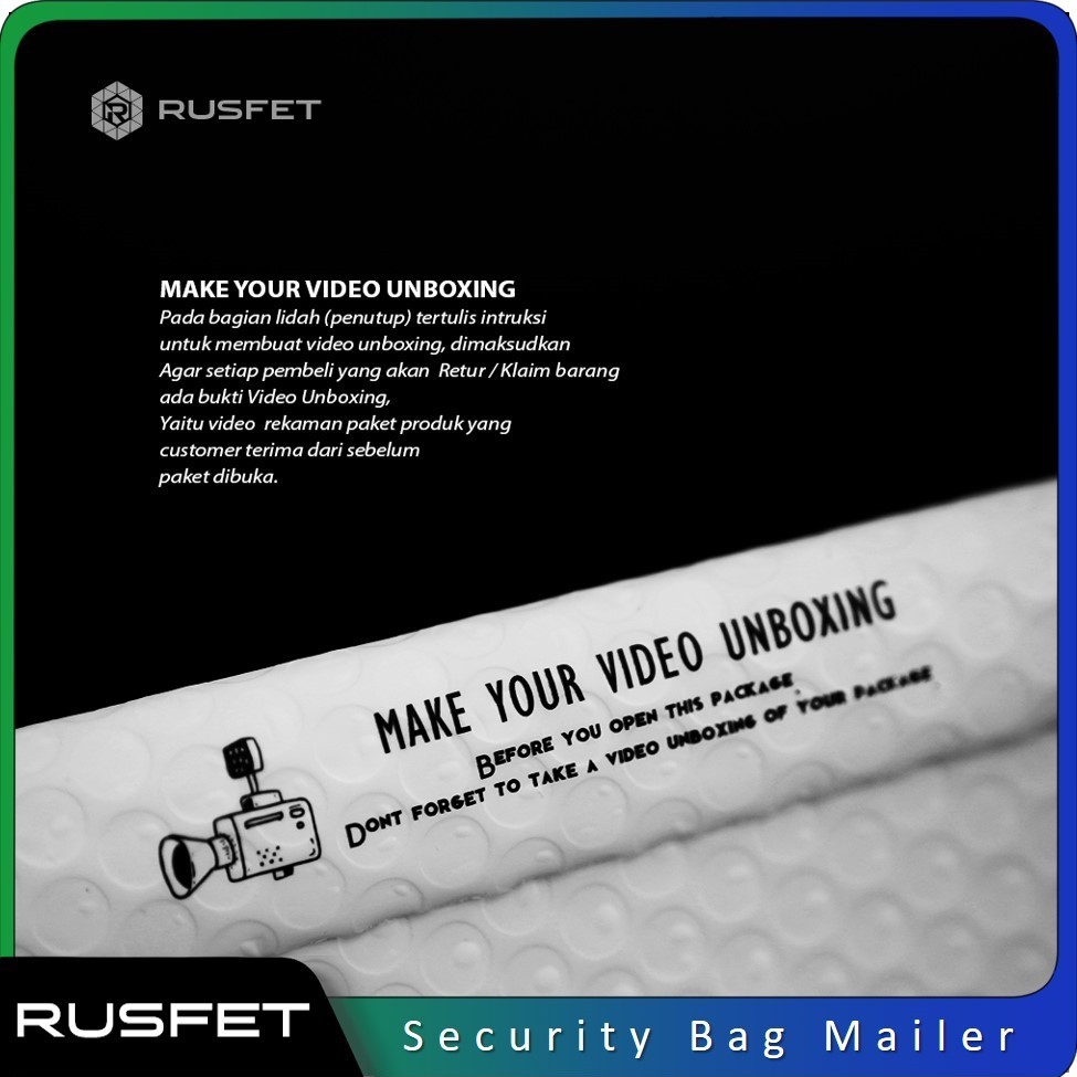 

Amplop Bule Mailer PER-DUS Rusfet Hello Series / Security Bag Mailer Solid Color [EKSPEDISI]