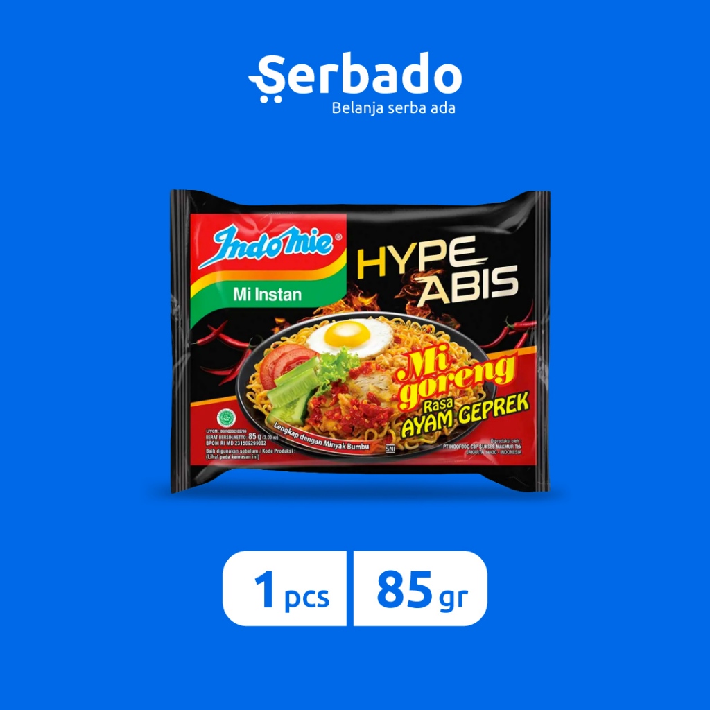 

Indomie Goreng Ayam Geprek HypeAbis 85gr
