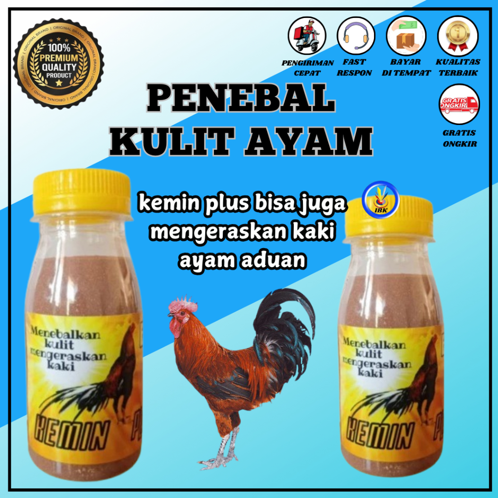 kemin ayam penebal kulit ayam.pengeras kaki ayam pemerah kulit ayam KEMIN SERBUK IBK_123