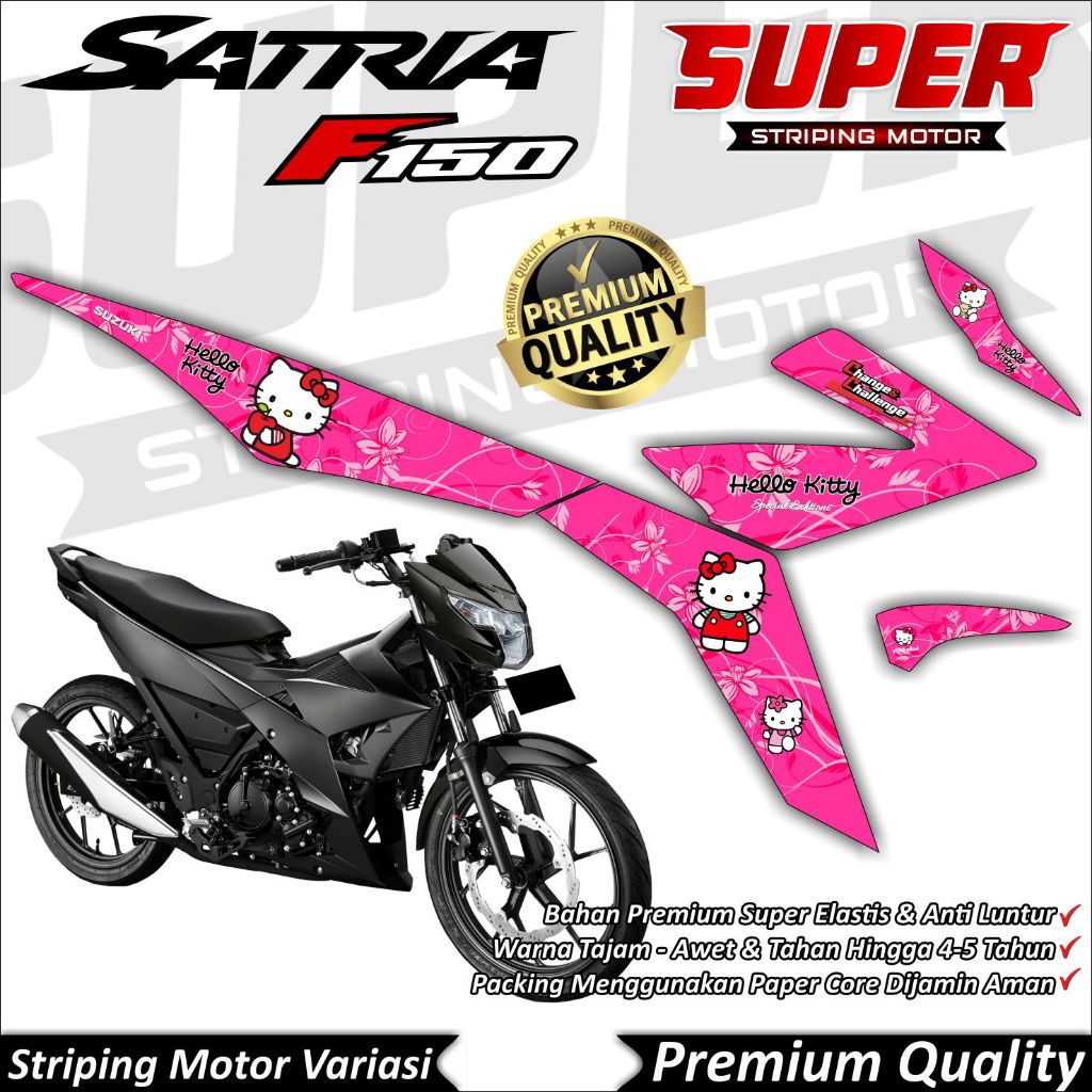 Stiker Satria Fu Fi Injeksi Anti Luntur keren Striping Satria Fu Fi Injeksi Striping Suzuki Satria F