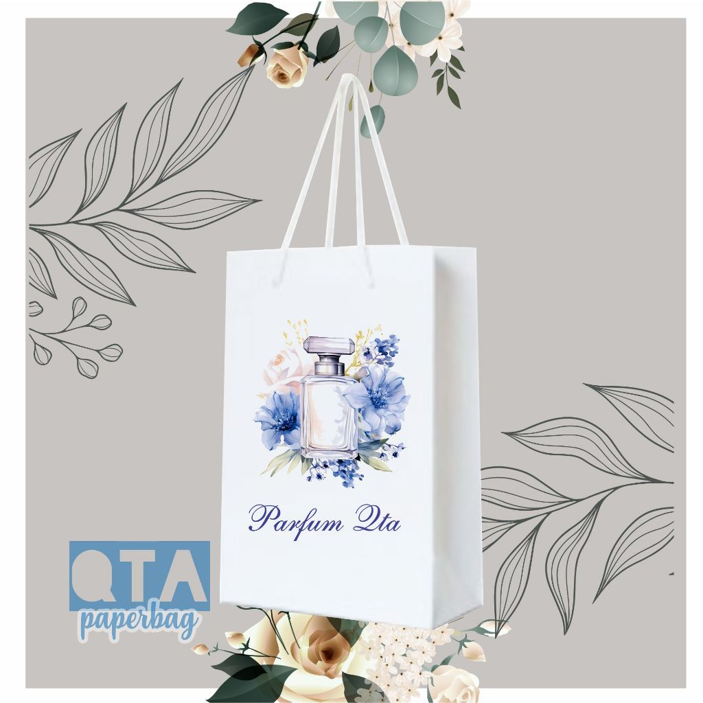 

paperbag putih custom 13*6*18