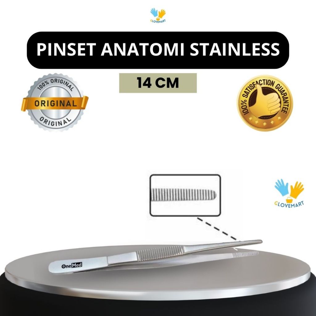 Pinset Anatomi Stainless steel / Pinset Stainless Steel / Pinset Bedah / Pinset Anatomi