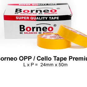

TBMO CELLO TAPE PREMIUM 24MMX50M - CLTB0036 BORNEO