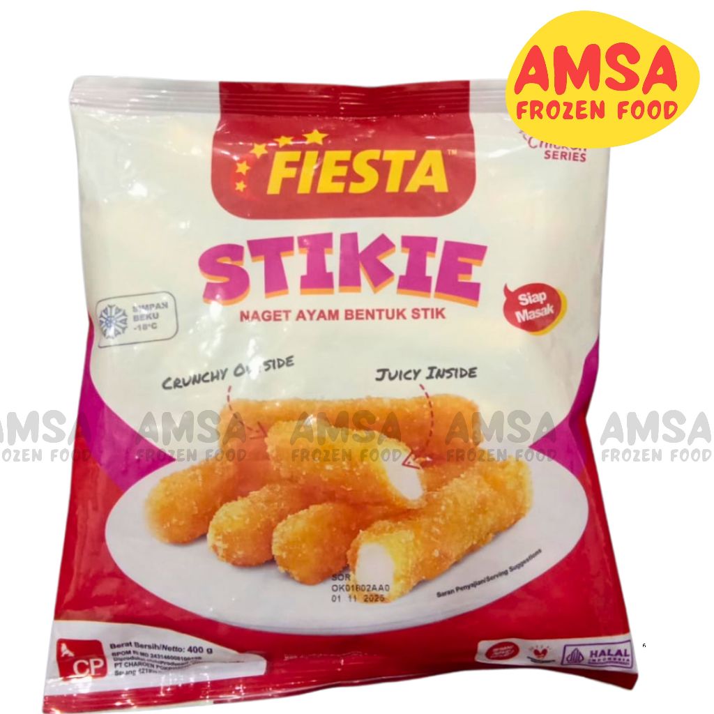 

Fiesta Stikie Chicken Nugget 400g / Naget Ayam Stick / Nuget Stik