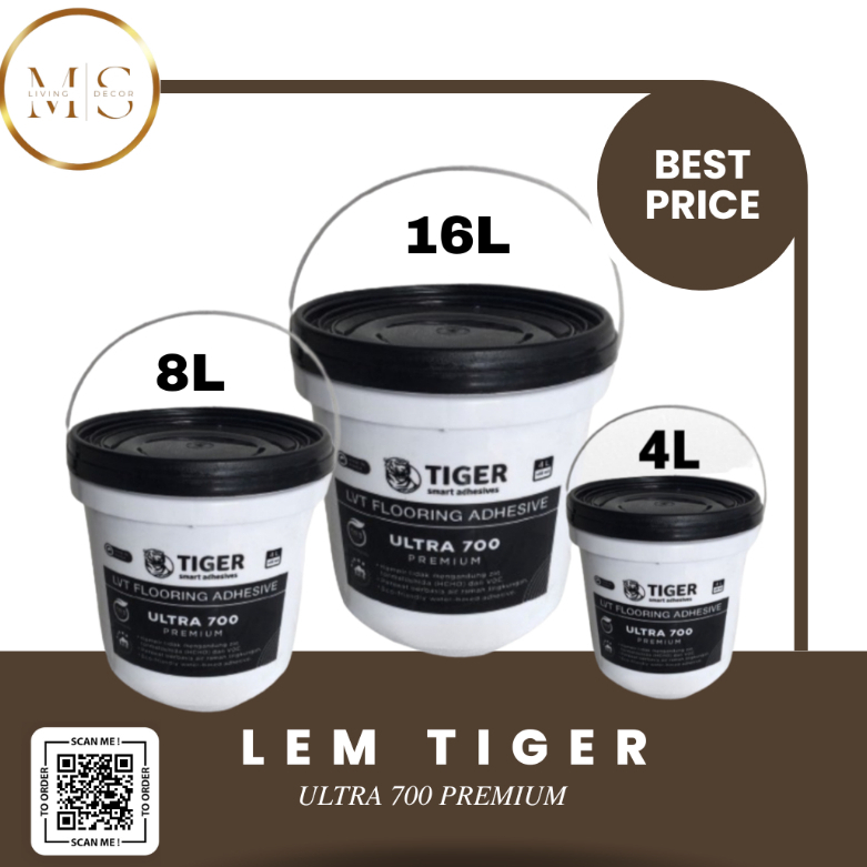 PROMO Lem Vinyl Putih Tiger/Lem Perekat Vinyl Lantai Flooring Adhesive