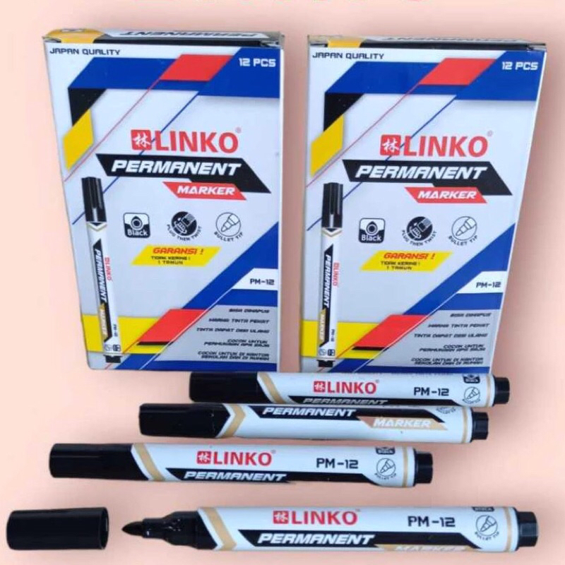 

SPIDOL PERMANEN SNOWMAN LINKO SAFARI GIANT SIZE TINTA HITAM / PERMANENT MARKER BLACK COLORS ROUND TIP MURAH