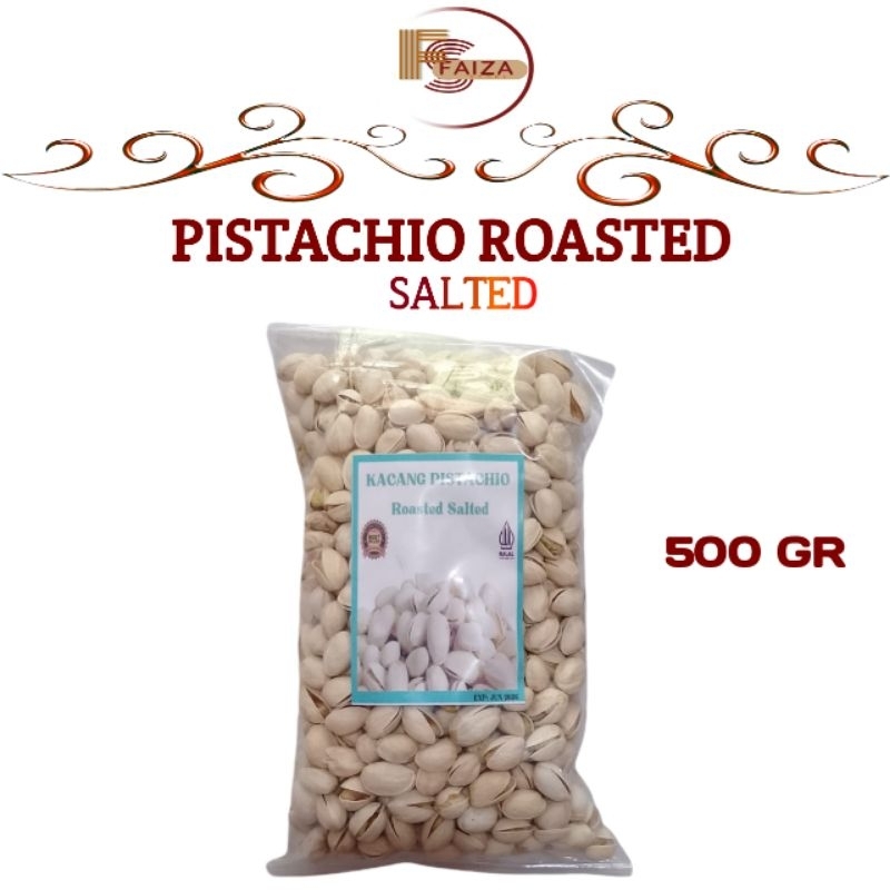 

Kacang Pistachio Roasted Salted 500 Gram Gurih Renyah