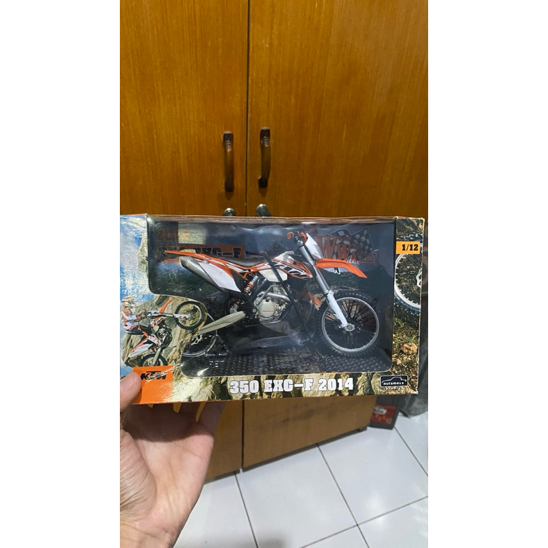 miniatur diecast ktm 350 EXC-F 2014  1/12