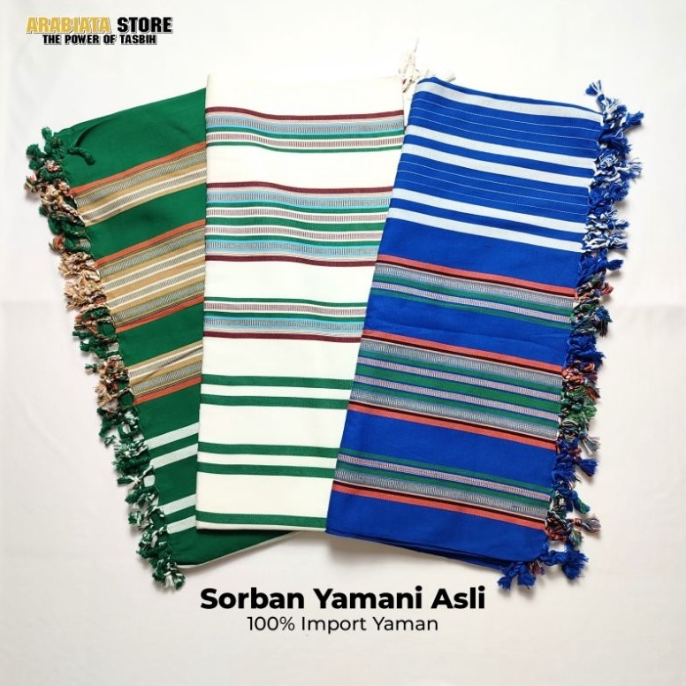 KODE F23N Sorban Yamani Asli Import Yaman Rida Yamani Salur Tebal