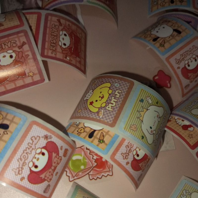 

sticker rol sanrio 20pcs