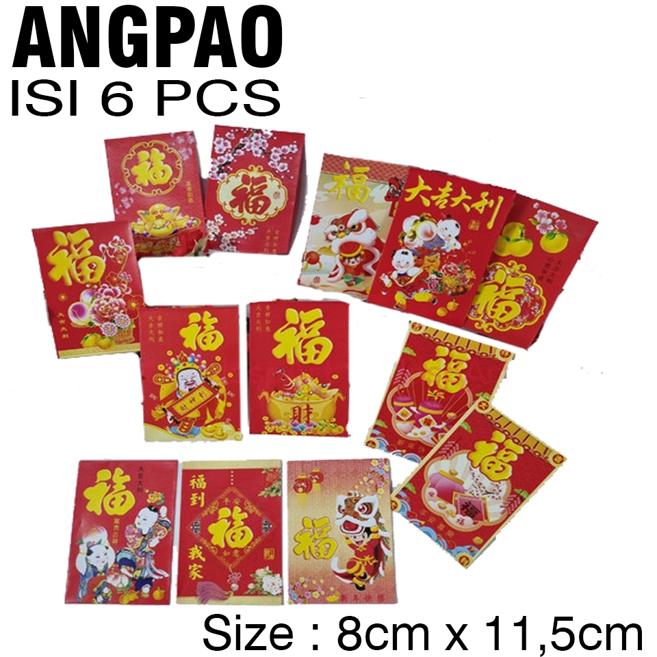 

Angpao Imlek ISI 6 Pcs Angpao Lebaran / Amplop angpao / Angpao cny / Angpau Nikahan / Angpau Motif