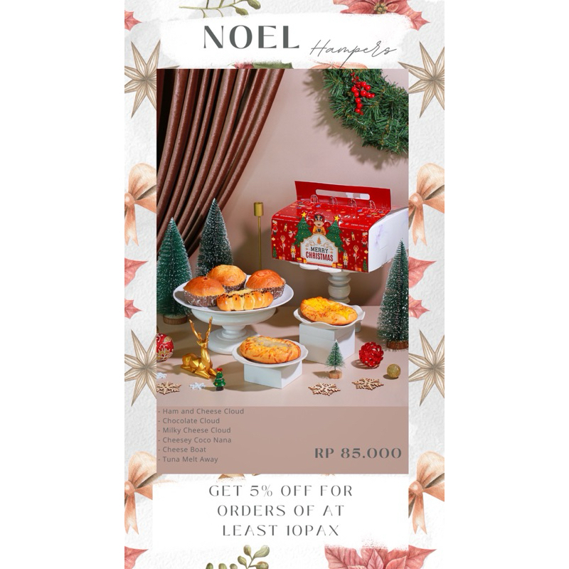 

Noel Hampers Assorted Sweet Bread isi 6pcs