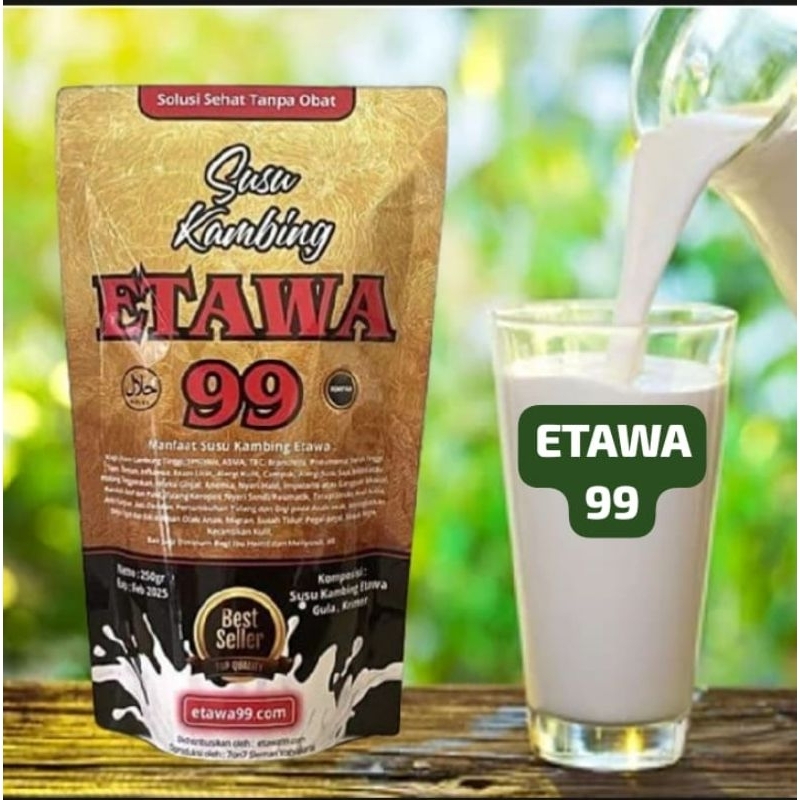 

Susu Kambing Etawa 99 Plus Gula Aren Asli Original 250GR