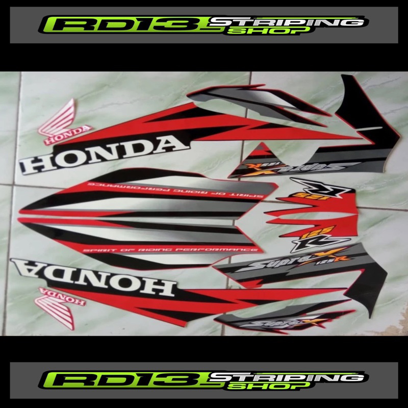 STRIPING STIKER POLET HONDA SUPRA X 125 2006