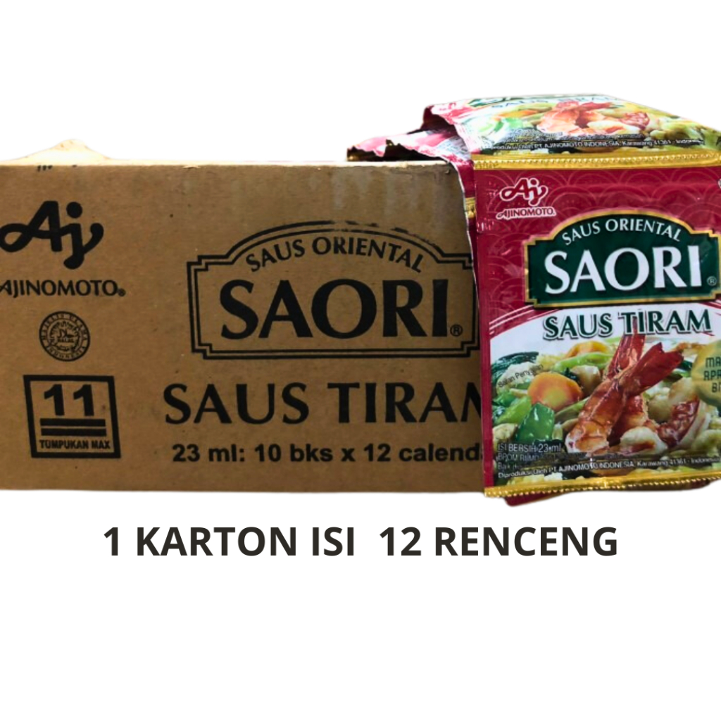 

Saori Saus Tiram 1 Dus isi 120 Sachet 23 ML