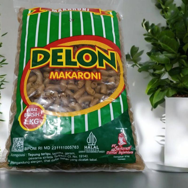 

Delon Makaroni Pipa 1kg / Makaroni Delon / Makaroni mentah