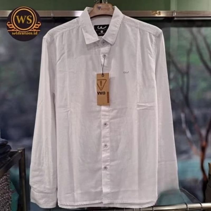 kemeja putih WATCHOUT JEANS pria slimfit JS303150002 WHITE