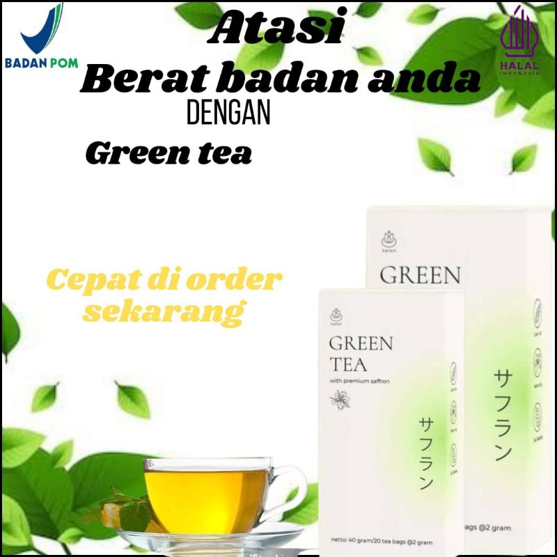 

[READY STOCK] kalon teh hijau green tea❗premium saffron❗minuman teh diet mengurangi berat bada dan melangsingkan badan