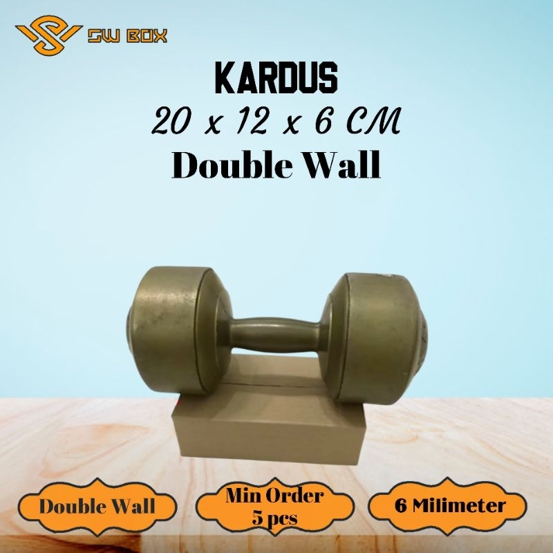 

Kardus Double Wall Ukuran 20x12x6 CM Box untuk packing DW