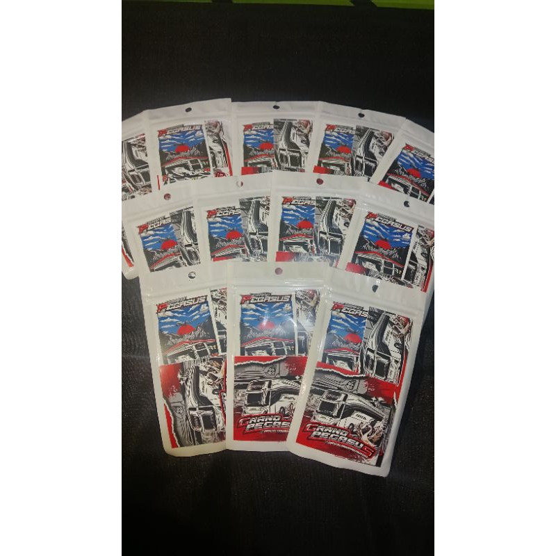 

STIKER BUS GRAND PEGASUS MSM ORIGINAL 100% ISI 3 PCS BAHAN VYNIL