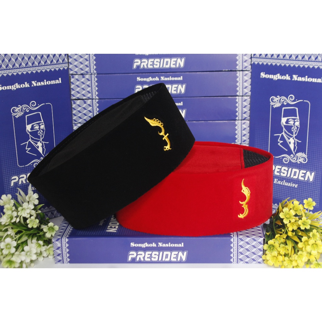 Peci Songkok Kujang Pria | Songkok Modern & Tradisional Khas Indonesia | Peci Ibadah & Acara Resmi