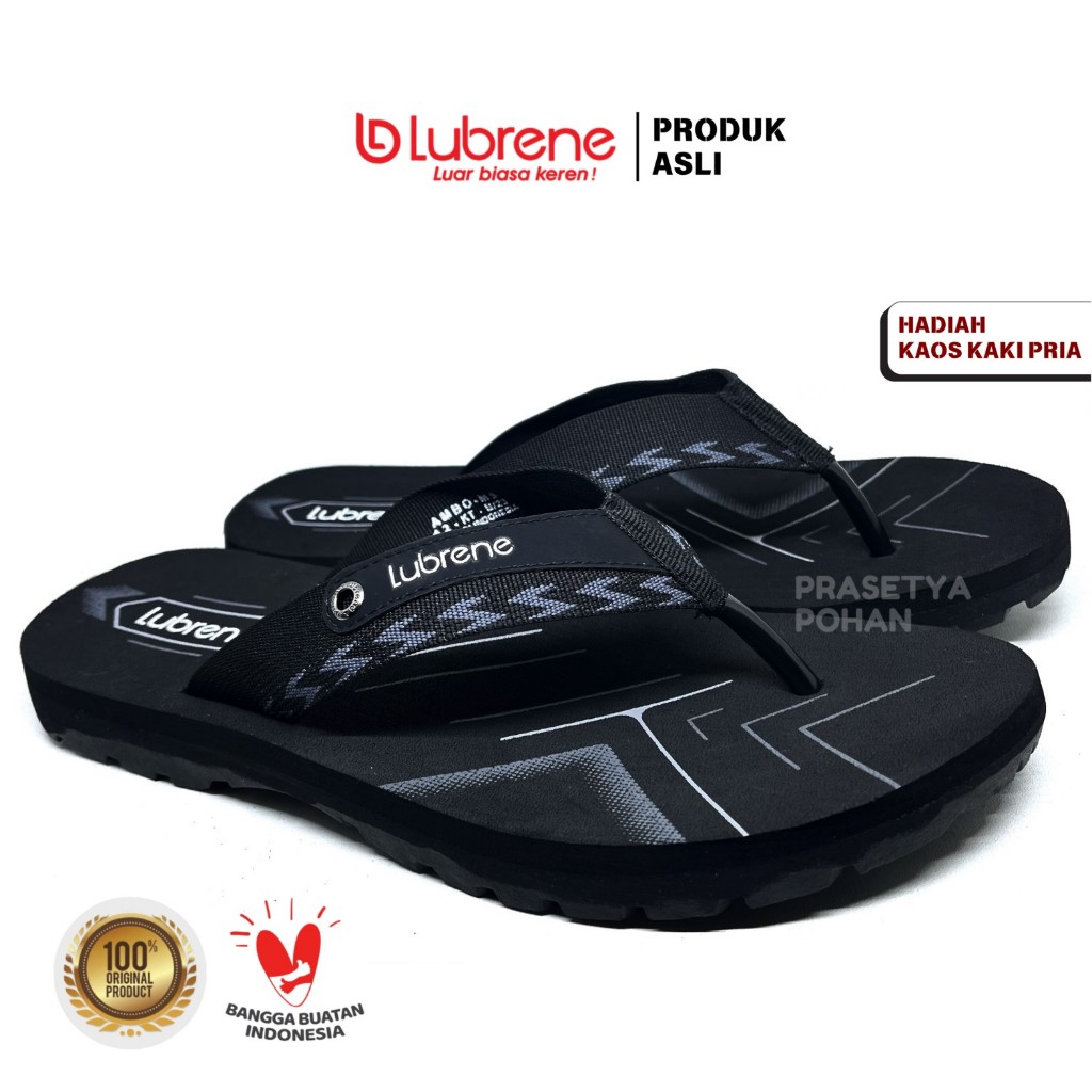 Sandal Pria Lubrene Original Anti Air - Sendal Lubrene Pria Original