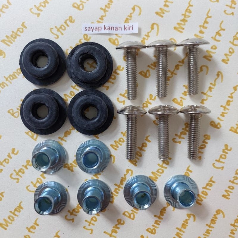 baut sayap kanan kiri Suzuki Satria 2 tak / baut sayap kanan kiri satria 2 tak lumba