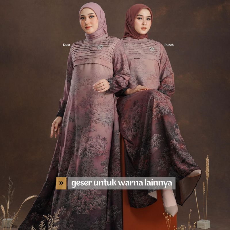JIHANNA / FARINNA DRESS by Nadheera Luxury [ NEW - ND Pattern Series ] Gamis Midi Nadheera Luxury