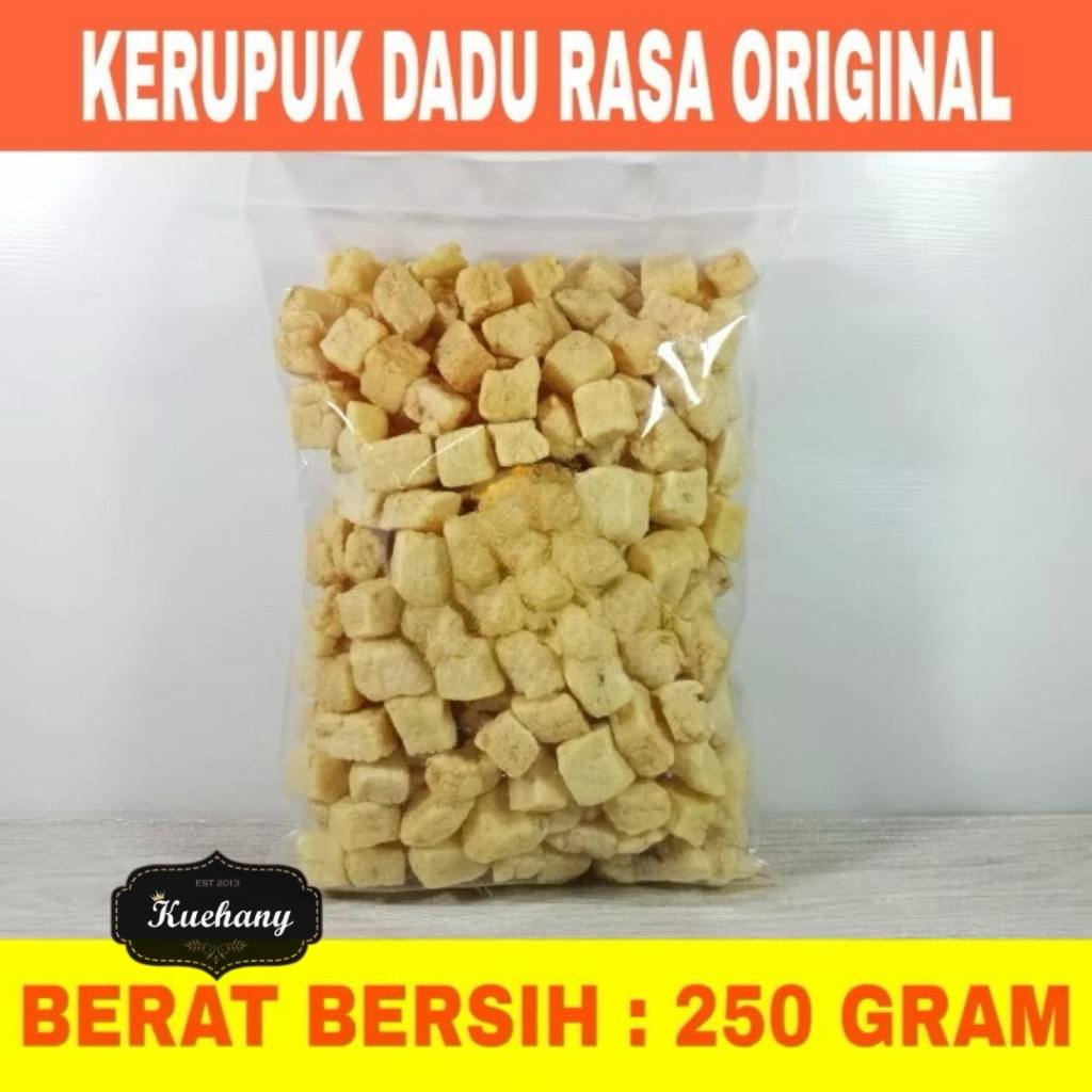 

KERUPUK KRUPUK RAMBAK DADU PER 250 GRAM TERLARIS - Original